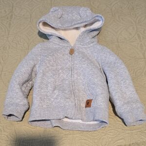 Carter's Light Gray Hoodie with Cute Ears